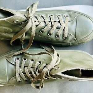 RARE! Limited Edition Converse All Star High Top Sneakers – Army Green Rubber Co
